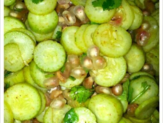 Baby Cucumber & Pomegranate Salad
